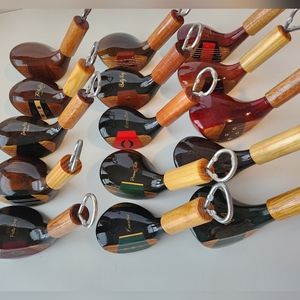 1 BOTTLE OPENER MADE WITH A VINTAGE WOODEN GOLF CLUB